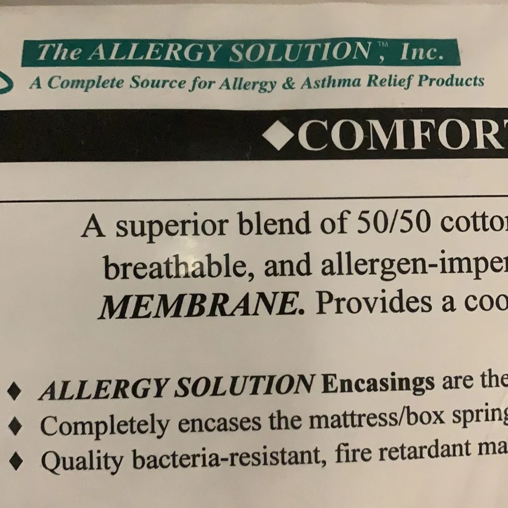 KING MATTRESS COVER****NEW **in PACKAGE- ENCASING BY ALLERGY SOLUTION INC